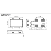 愛普生晶振,SG5032CAN晶振,有源四腳晶振,SG5032CAN 12.000000M-TJGA3