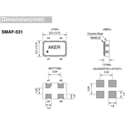 AKER晶振,SMAF-531晶振,5032mm有源晶振