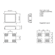 AU-25.000MBE-T,3225小型貼裝晶振,臺(tái)產(chǎn)晶技振蕩器